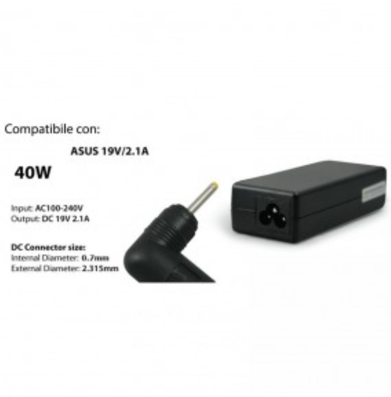 TECNOSHOP Alimentatore universale Hantol per PC portatili Asus 19 V